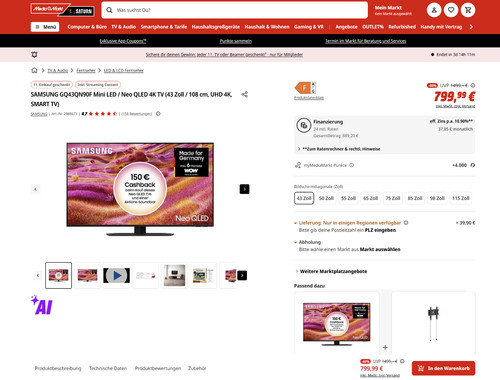 Samsung gq43qn90f mini - samsung, /