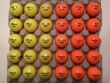 30 Wilson Fifty Elite-Golfbälle bunt (AAAA) in Top-Zustand - keine Lakeballs!