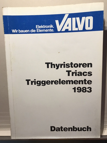 Valvo thyristoren triacs - thyristoren,,