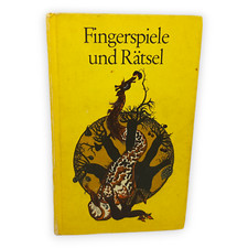 Fingerspiele und Rätsel für Vorschulkinder 1989 Volk und Wissen Verlag DDR Buch