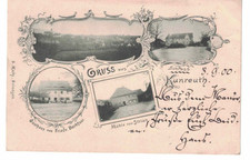 Alte Foto Postkarte Gruss aus Kunreuth 1900 Forchheim