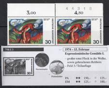 Abart/Plattenfehler BRD 798 f