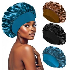 3 Stück Satin Haarhaube