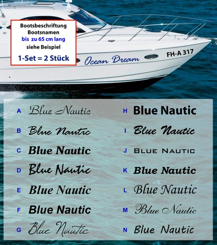 Bootsname bootsbeschriftung - bootsname,
