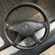 Mercedes Benz W204 C-Klasse Lenkrad Lederlenkrad A2044600303 Bezug Schlecht