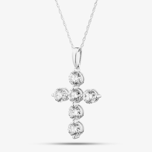 Kreuz anhänger weißgold - kreuz-anhänger, kt