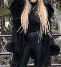 echt Pelz Fellmantel Parka