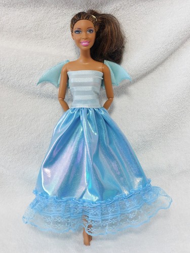 Barbie kleid vampir eis blau - eis,