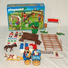 Playmobil 4185 Springplatz * Reitset Figuren & Zubehör in OVP ✅ extra Kutsche ✅