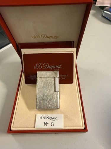 Dupont feuerzeug silber - s,