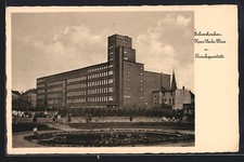 Gelsenkirchen, Hans Sachs-Haus und Froschquartett, Ansichtskarte 