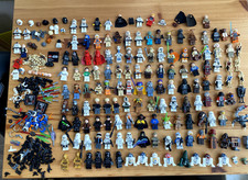 Lego ca. 130 Starwars Star Wars Figuren Waffen Zubehör Figurenteile Sammlung 