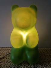 Design Leuchte Lampe Teddy Bär in Grün  von Heico   Art.63671  Vintage70er Jahre