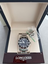 Longines Hydroconquest GMT 41mm Fullset black ceramic authenticated