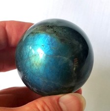 Labradorit Kugel, Edelstein - 48 mm - Handschmeichler - Jumbo - Sphere
