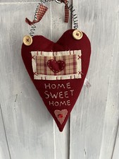 Deko Herz ROT 25 cm Shabby Chic Rot Landhaus Türdekoration Türkranz Weihnacht Ni