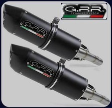 Auspuffanlage GPR Furore Schwarz Honda Crf 250 2006/07 Paar