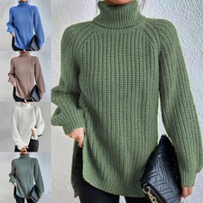 Damen Rollkragenpullover Warm