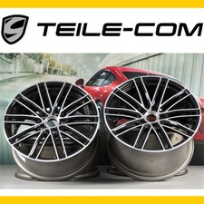 ORIG. Porsche 911 991.2 Turbo 20" Turbo IV Felgensatz/wheels 11,5J+9J Schwarz