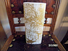 HUTSCHENREUTHER Designer Vase Vintage 60-er Baumdekor gold Nachlass top!