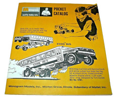 Modellbausatz Falt Katalog 1970 Monogram Pocket Catalog ohne Mattel Zeichen