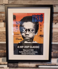 Nas Original 'illmatic'  2 sided Album Release promo poster (Framed) 90s hiphop