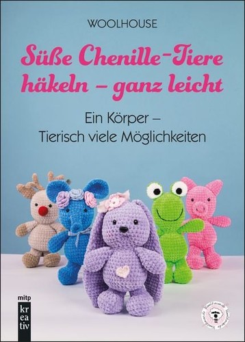 Süße chenille tiere - süße, chenille-tiere