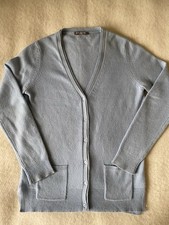 ESISTO Kaschmir Strickjacke Damen Cardigan Größe S Hellblau