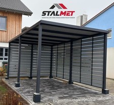 Carport 3x5x2,14m mit Lamellen
