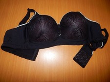 BH  Dessous sexy  Ohne Bügel XXL 90B,85C,80D,75E	 push up, Glitzerstein 4x Öse
