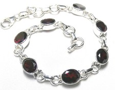 Armband granat 925 - granat,