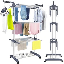 Wäscheständer Wäschetrockner Turm Wäscheständer 6 Klappbare Flügel Standtrockner