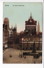 DANZIG , AM KAISER WILHELM PLATZ , GDANSK , 1914