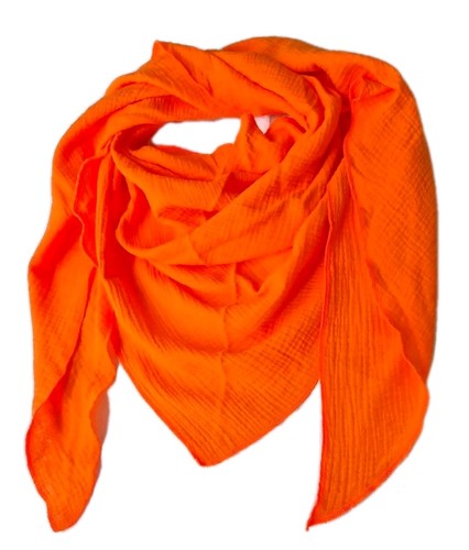 Xxl musselin tuch neon orange - musselin,