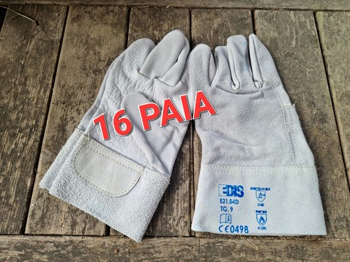 16x leder arbeitshandschuhe - 16x,