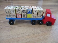 Melissa & Doug 15175 ABC Laster aus Holz mit Alphabet Holzklötzen, ab 3 Jahre