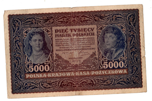 Polen banknote 5000 - polen, mark