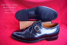 Alden Pferdeleder Shell Cordovan 8,5 E Monk Strap Black in Shell Cordovan