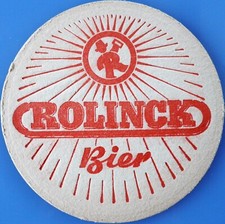 Alter Bierdeckel Brauerei A. Rolinck Burgsteinfurt in Westfalen um 1954