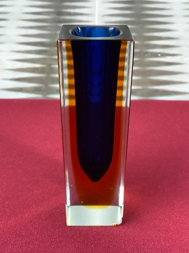 Vase glas massiv mundgeblasen - vase,