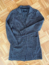 Opus schicker Mantel Modell Haley Pepita Gr. 38 grau schwarz Poly Wolle BW