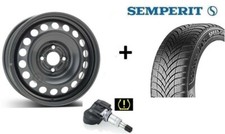 4x Winterräder für Opel Corsa E Semperit Reifen 185/65 R15 Felgen RDKS NEU