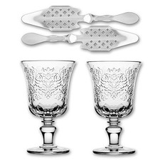 2x La Rochere Absinth Glas