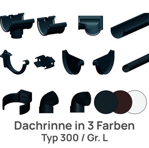 Dachrinne regenrinne typ300 - regenrinne,