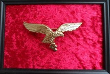 LUFTWAFFE FLIEGERABZEICHEN GOLDEN - WK 2 - SONDERANFERTIGUNG - UM 1970 - GEBRAUC