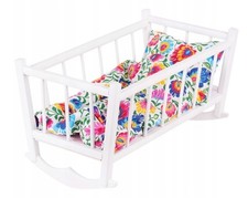 RetroWeiße Holz puppenwiege