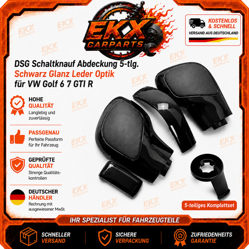Schaltknauf tlg schwarz - schaltknauf, 5-tlg.