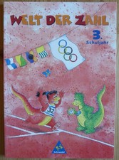 Schroedel Welt der Zahl Arbeitsbuch Klasse 3 Gundschule Mathematik Retro 1999 DM