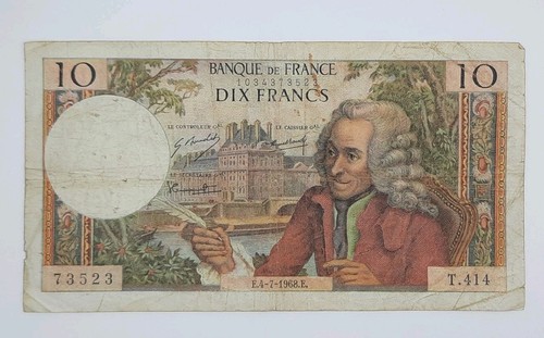 1968 banque france 10 - banque, de
