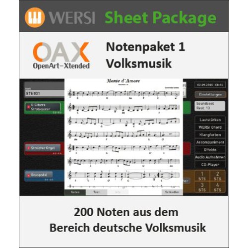 Wersi oax notenpaket - oax, 1